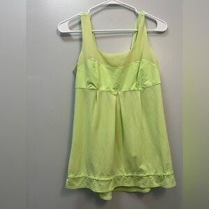 Lululemon Athletica Light Green Tank Top